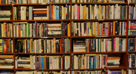 Books A bookshelf filled with books
